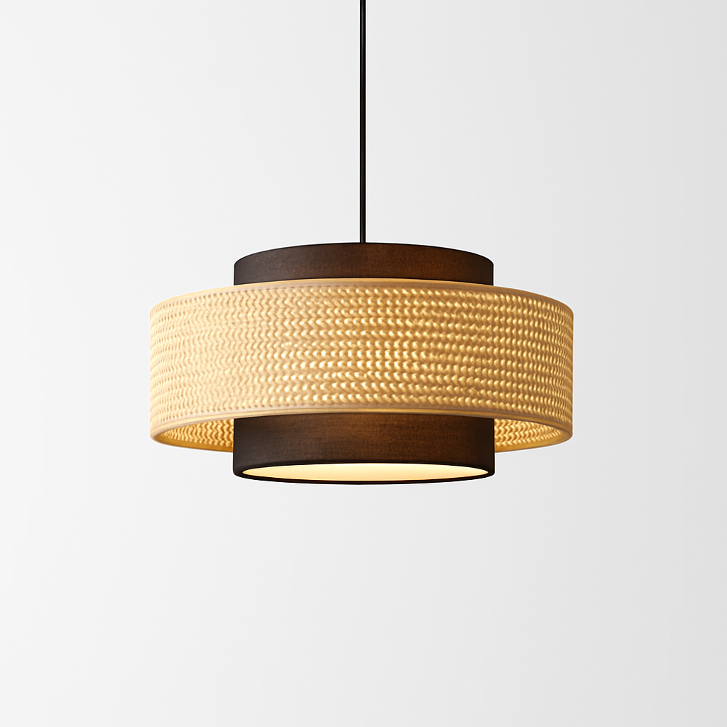 Belphira | Retro Koepelvormige Rieten Mand Hanglamp