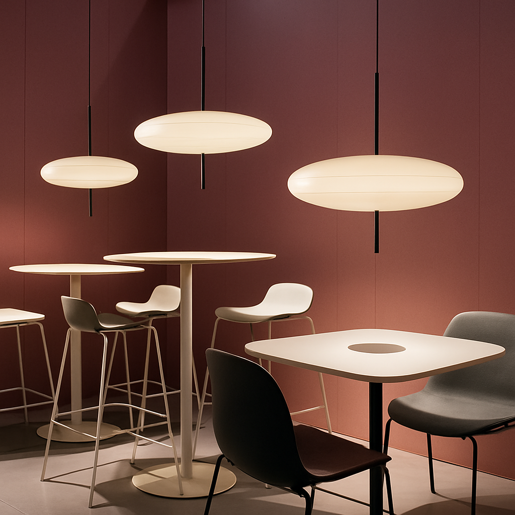 Velvoryn| Moderne Vliegende Schotel Schijf Minimalistische Metalen Hanglamp